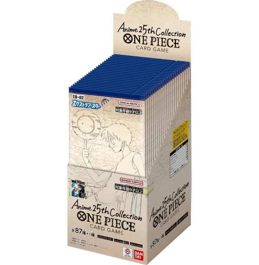 Bandai One Piece Anime 25th Collection Booster Box Display - Japanese -