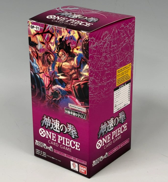 Bandai One Piece OP-11 A Fist of Divine Speed Box Display - Japanese -