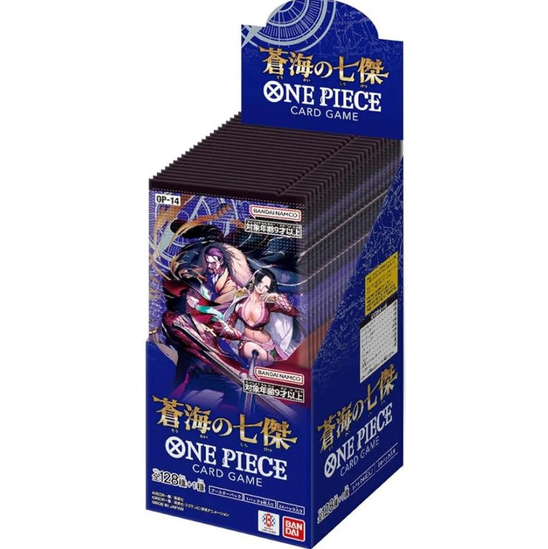 Bandai One Piece OP-14 The Azure Sea's Seven Booster Box Display - Japanese - OVP