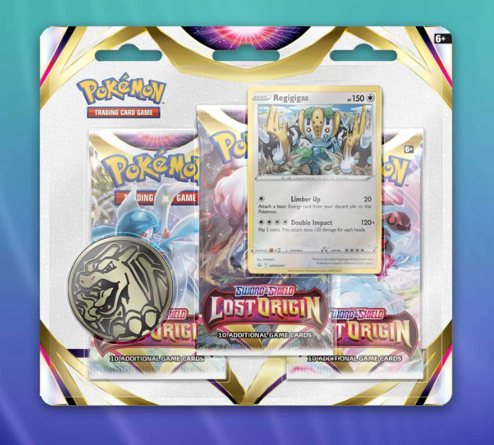 Pokemon Lost Origin 3-Pack Blister Weavile/Regigigas (EN)