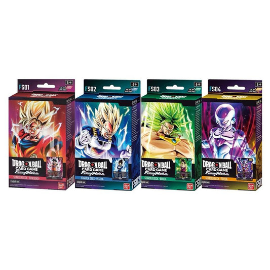 Dragon Ball Fusion Strike Starter Deck FS-01, FS-02, FS-03 and FS-04 English TCG