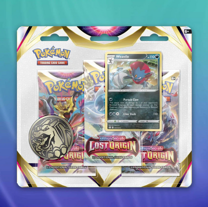 Pokemon Lost Origin 3er-Pack Blister Weavile/Regigigas (EN)